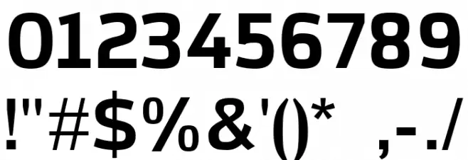 Azoft Sans Bold Font OTHER CHARS