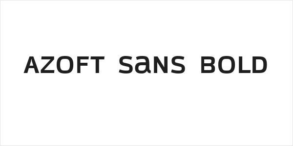 Azoft Sans Bold Logo