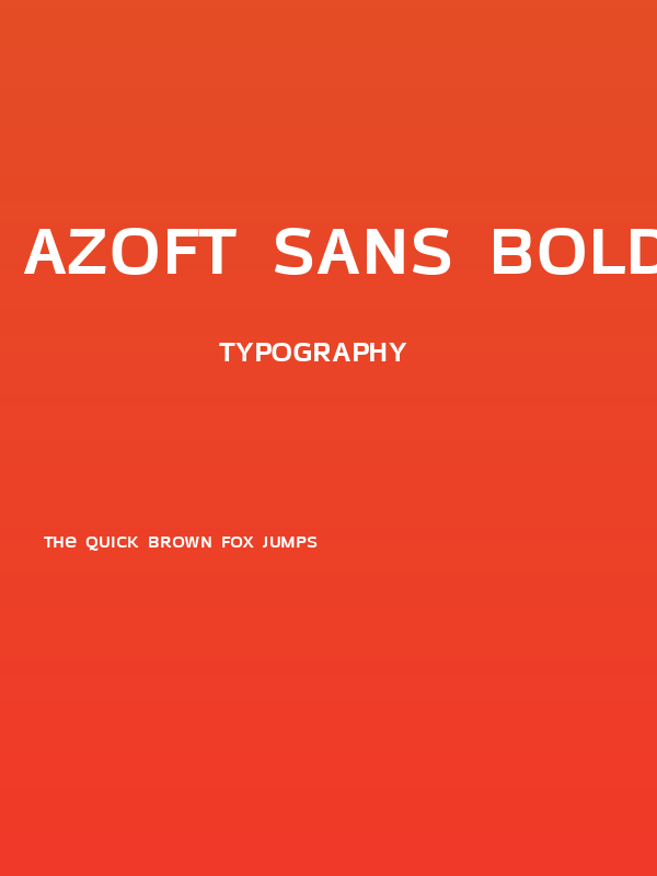 Azoft Sans Bold Poster
