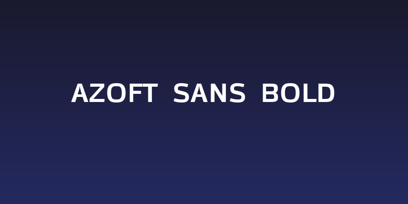 Azoft Sans Bold Social Header