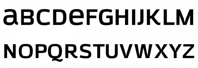 Azoft Sans Bold Caratteri MINUSCOLO