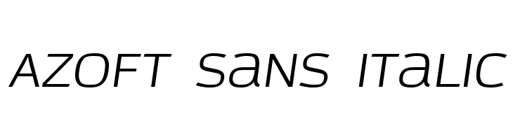 Azoft Sans Italic  Fuentes Gratis Descargar