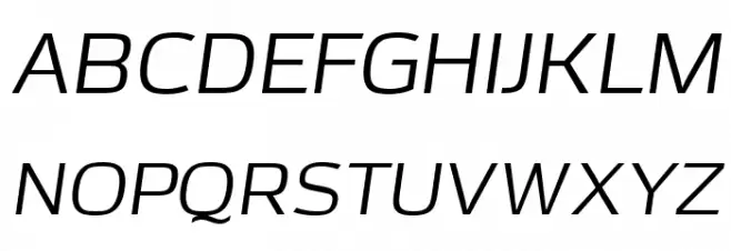 Azoft Sans Italic Schriftart Groß