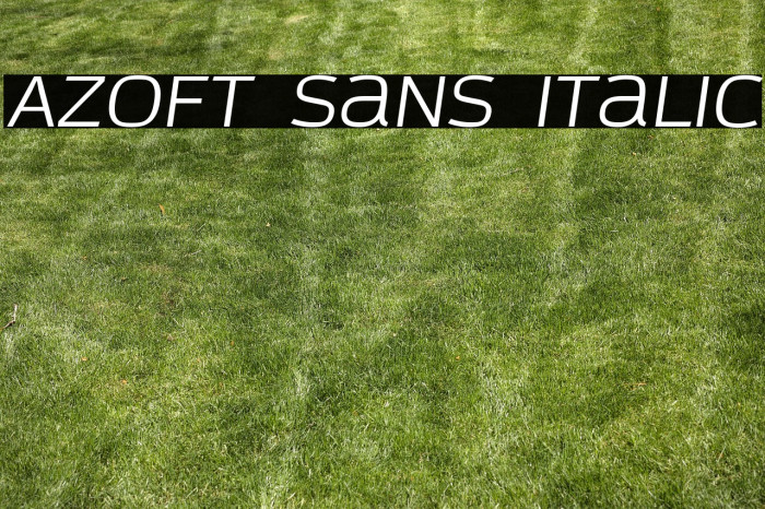 Azoft Sans Italic Example 1