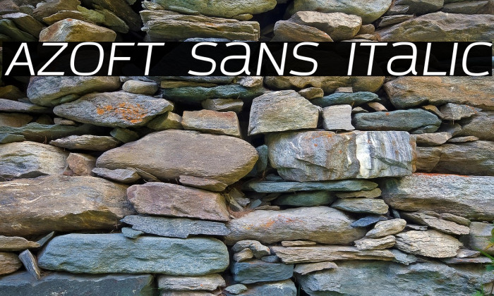 Azoft Sans Italic Example 2