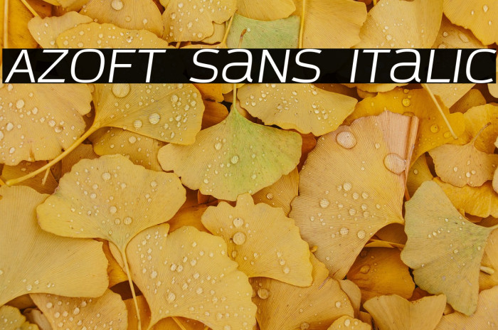 Azoft Sans Italic Example 3
