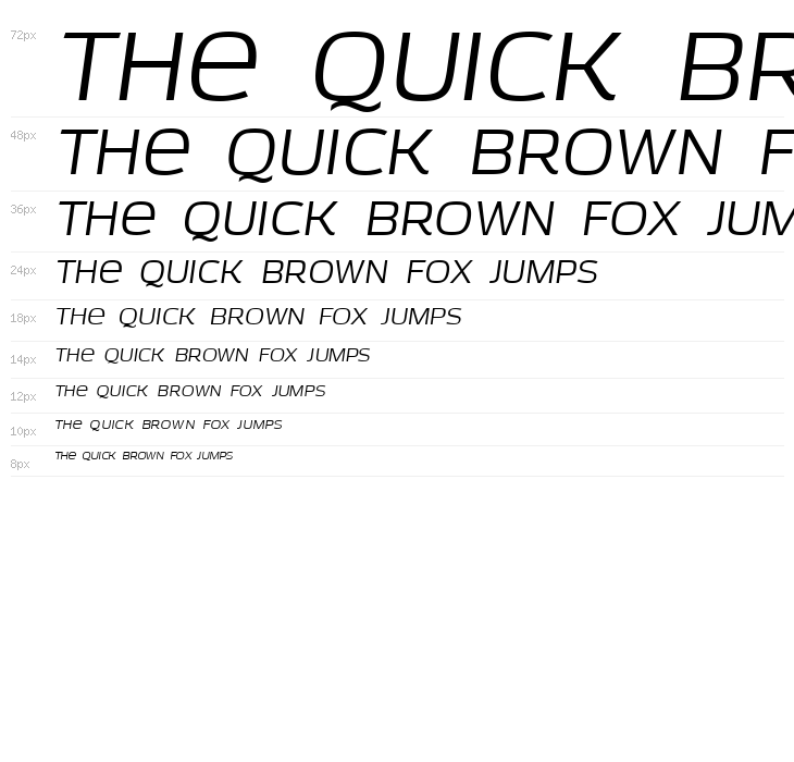 Azoft Sans Italic Waterfall