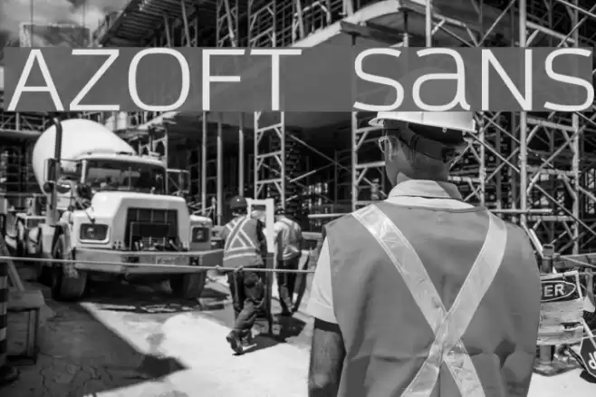 Azoft Sans Font examples