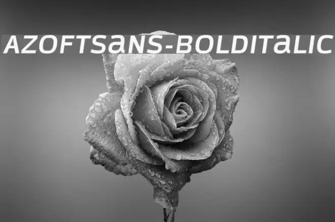 AzoftSans-BoldItalic  examples