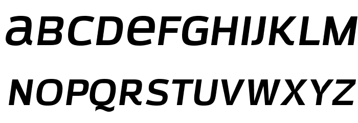 AzoftSans-BoldItalic Font LOWERCASE