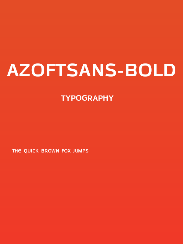 AzoftSans-Bold Poster