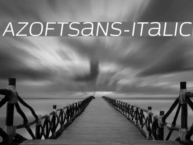 AzoftSans-Italic examples