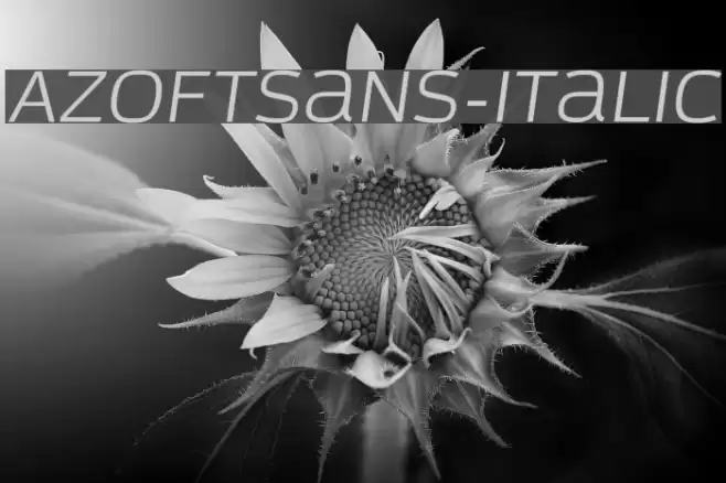 AzoftSans-Italic examples