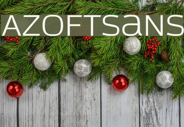 AzoftSans Font examples