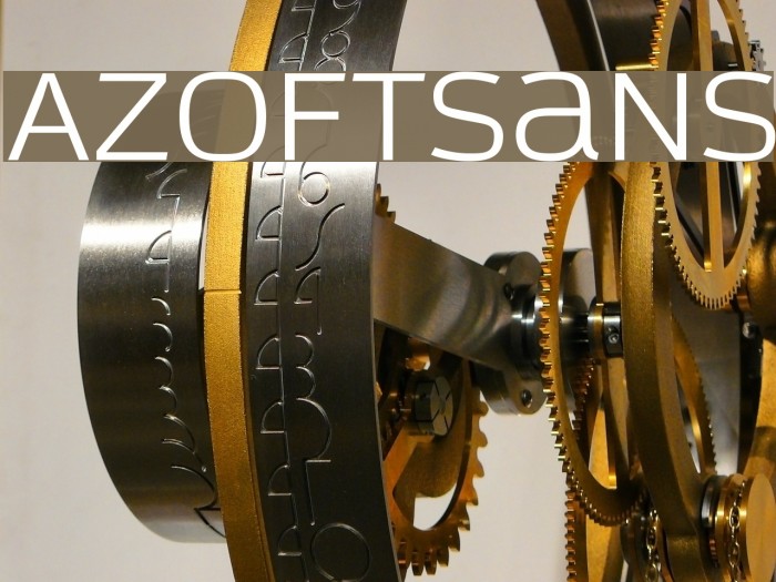 AzoftSans Font examples