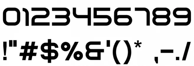 Azonix Bold Font OTHER CHARS