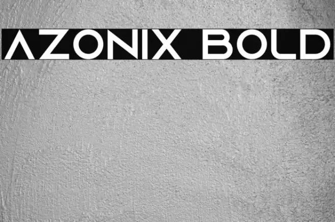 Azonix Bold Font examples