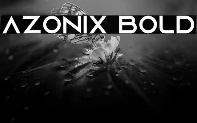 Azonix Bold Font examples