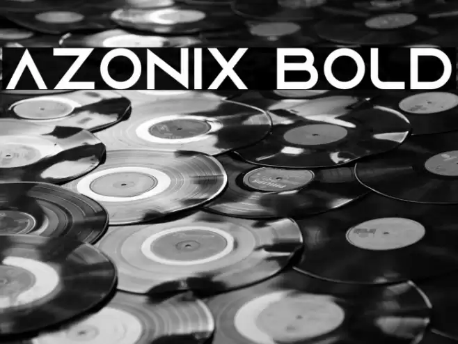Azonix Bold Font examples