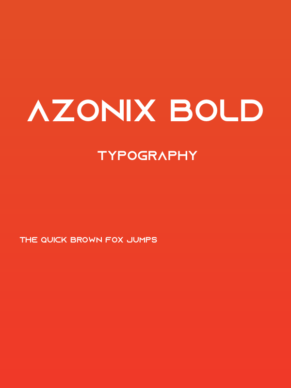 Azonix Bold Poster
