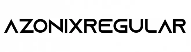 AzonixRegular  フリーフォントのダウンロード