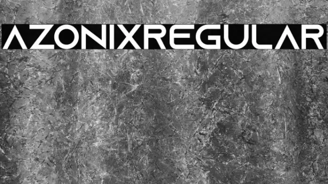 AzonixRegular Font examples