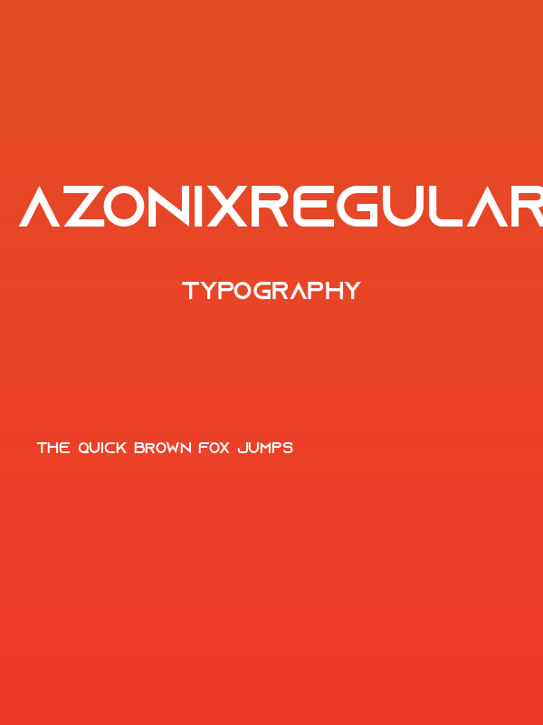 AzonixRegular Poster