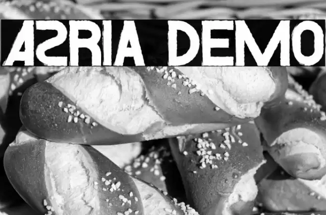 Azria Demo Font examples