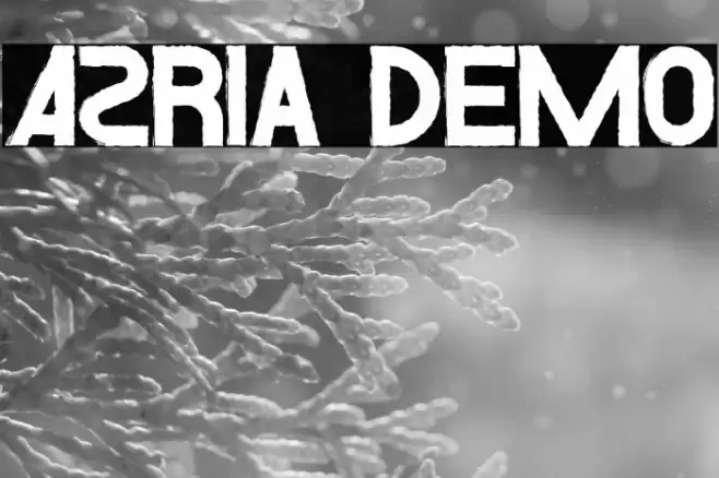 Azria Demo Font examples