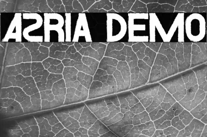 Azria Demo Font examples