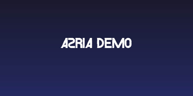 Azria Demo Social Header