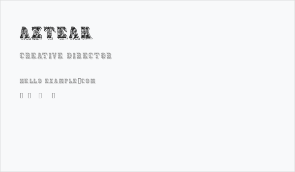 Azteak Business Card