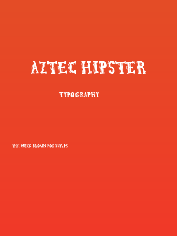 Aztec Hipster Poster
