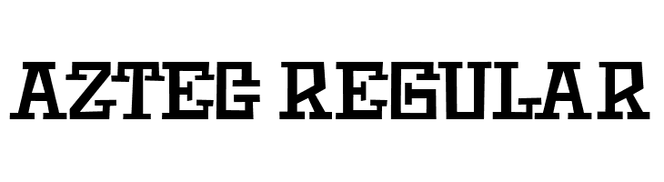 Aztec Regular  Frei Schriftart Herunterladen