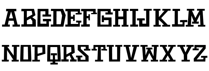 Aztec Regular Font UPPERCASE