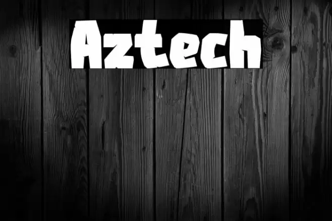 Aztech Font examples