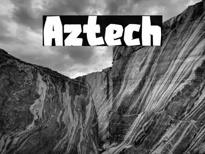 Aztech Font examples