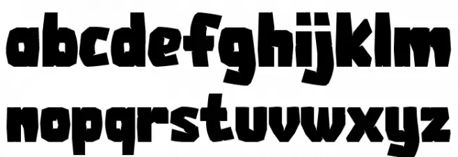 Aztech Font LOWERCASE