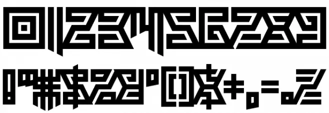 Aztechno Font OTHER CHARS