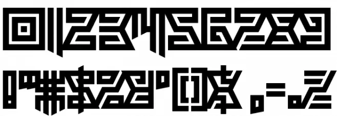 Aztechno Font OTHER CHARS