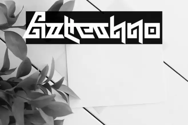 Aztechno Font examples