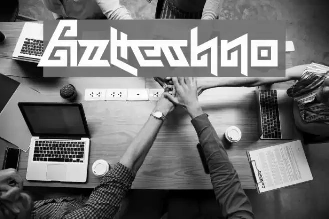 Aztechno Font examples