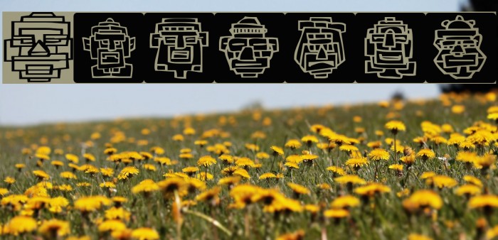 Aztecish Font examples