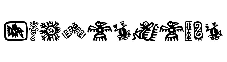 Aztecs Icons Caratteri