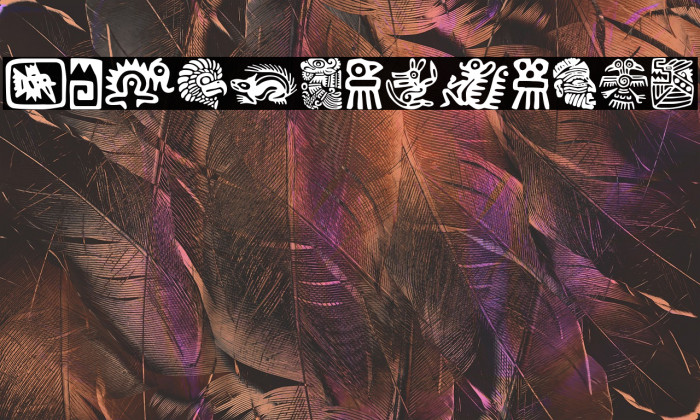 Aztecs Icons Font examples