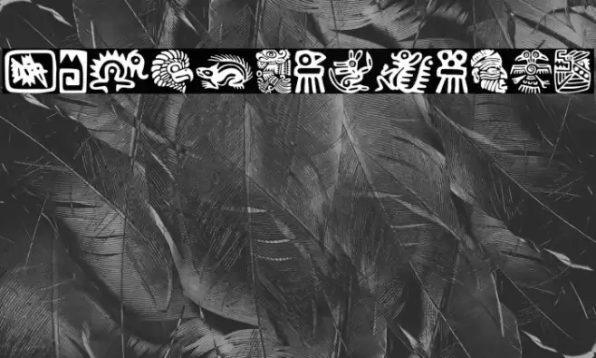 Aztecs Icons Polices examples