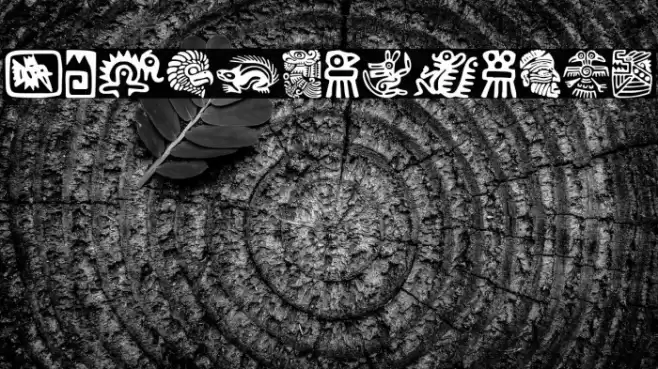 Aztecs Icons Polices examples