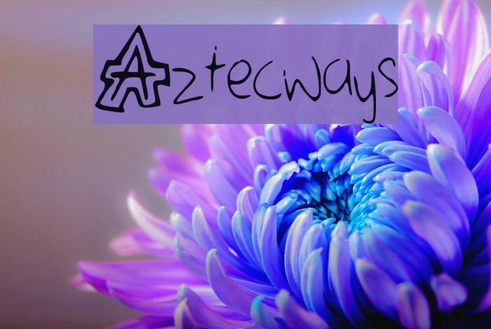 Aztecways Font examples