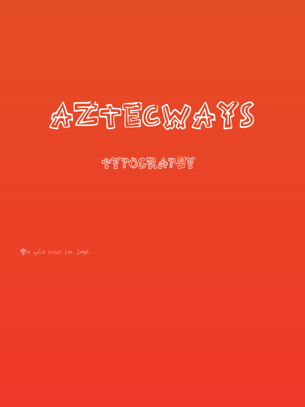 Aztecways Poster