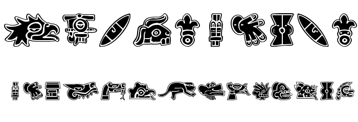 Aztekbats Font OTHER CHARS